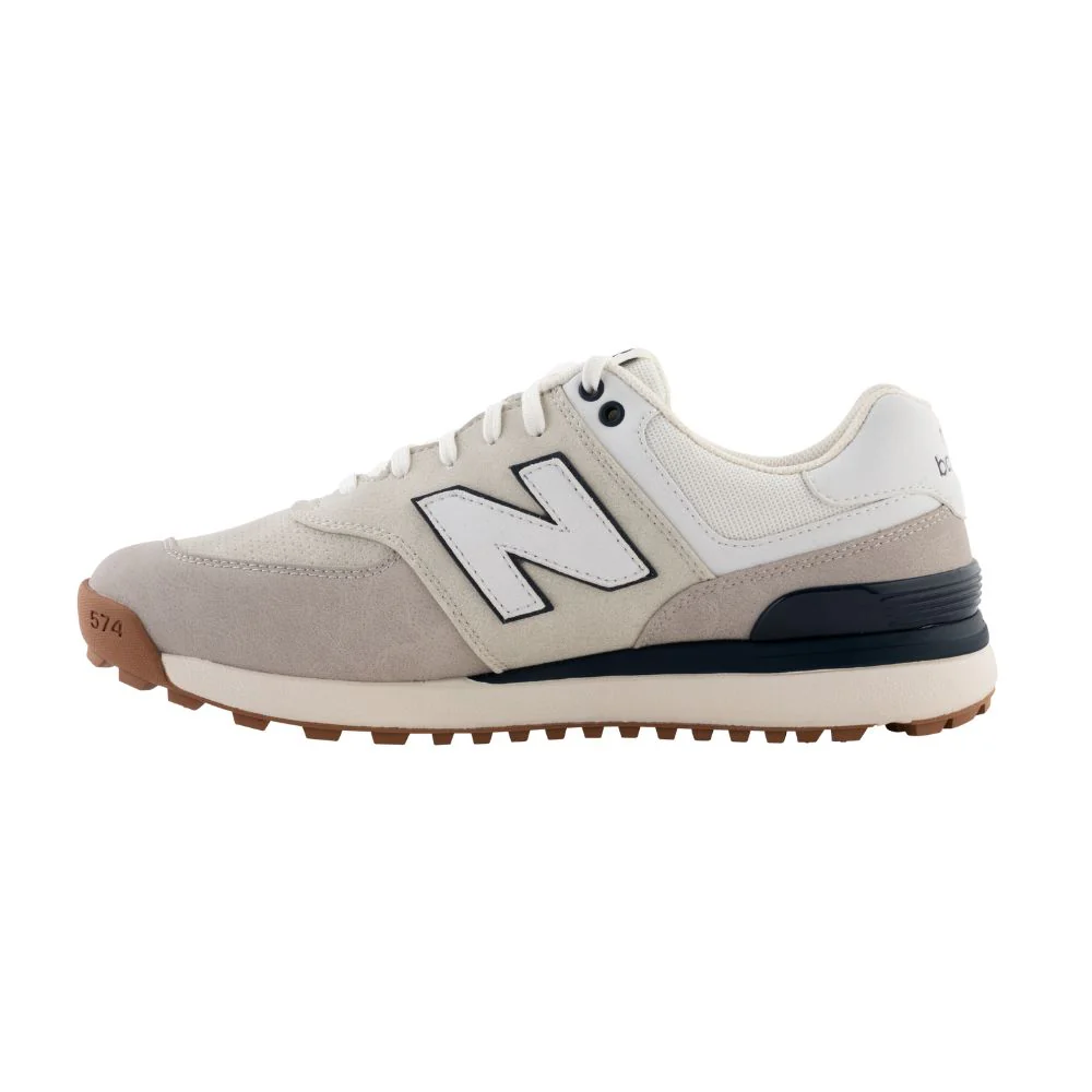New Balance Men's 574 Greens V2 Spikeless Golf Shoes 2026 - Tan - Image 5