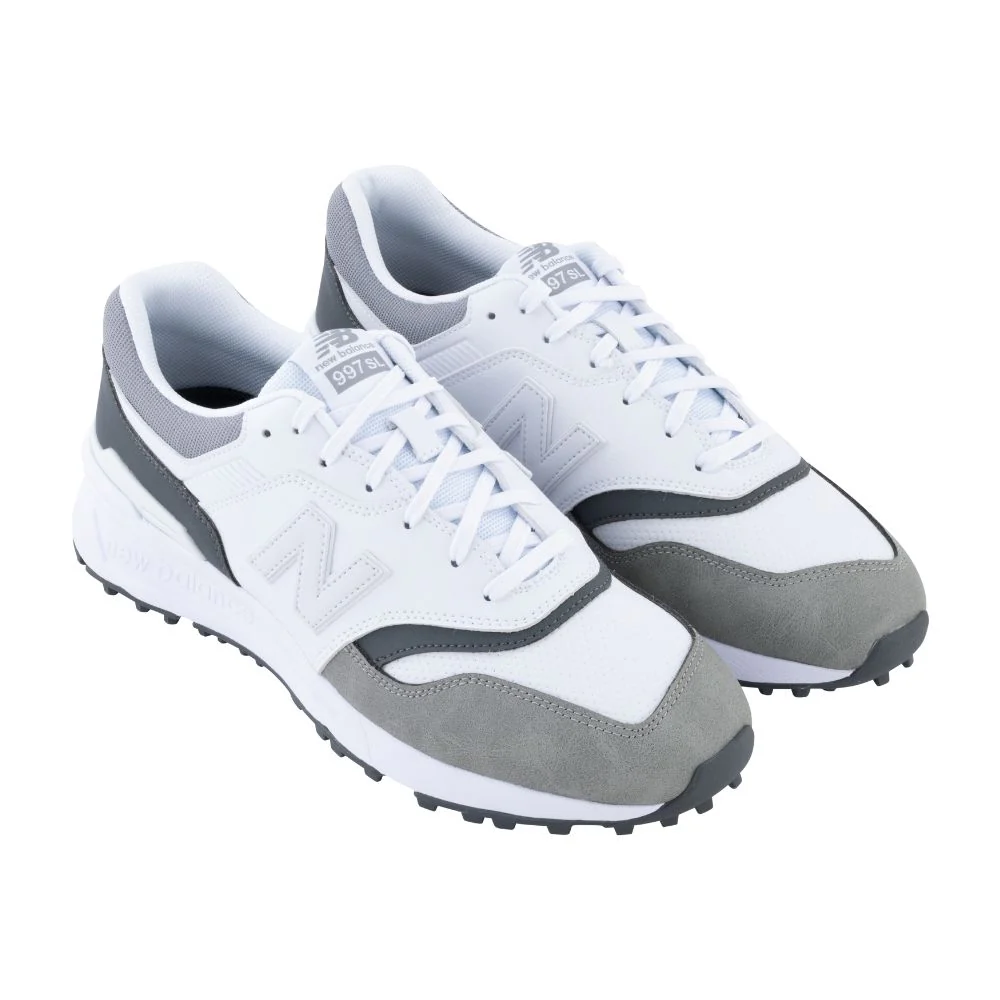 New Balance Men's 997 Spikeless Golf Shoes 2026 - Light Grey - Image 3