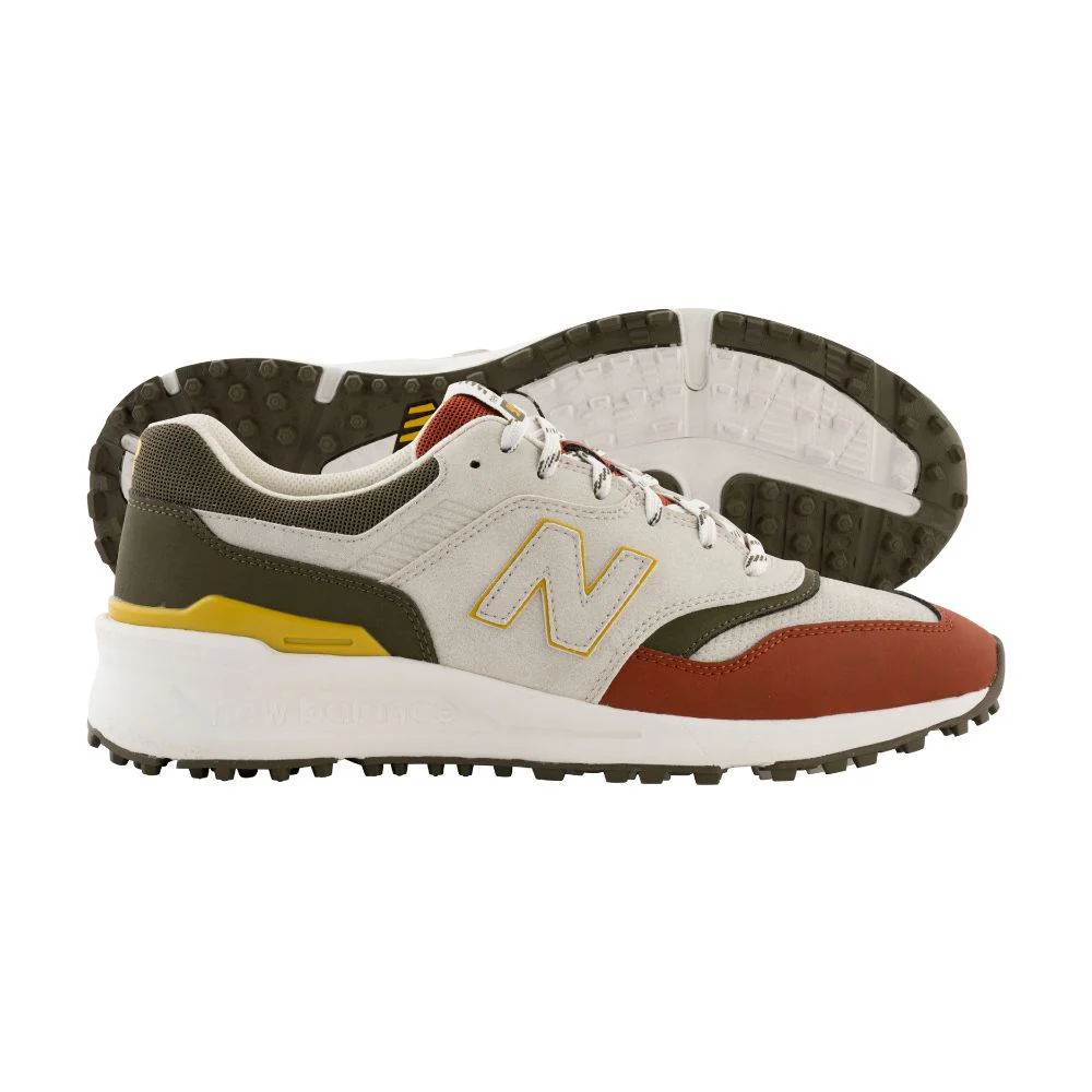 New Balance Men's 997 Spikeless Golf Shoes 2026 - Olive / Taupe - Image 2