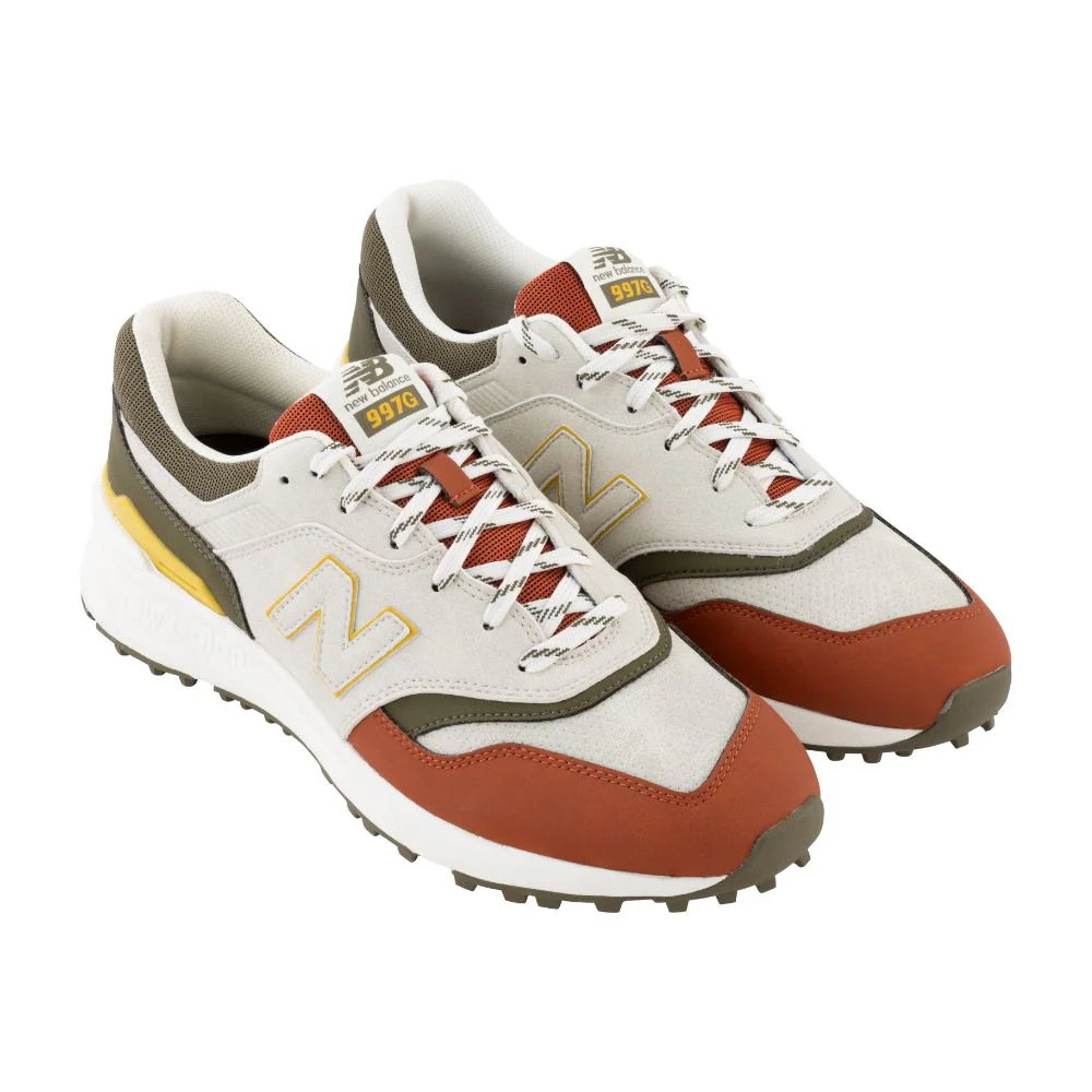 New Balance Men's 997 Spikeless Golf Shoes 2026 - Olive / Taupe - Image 3