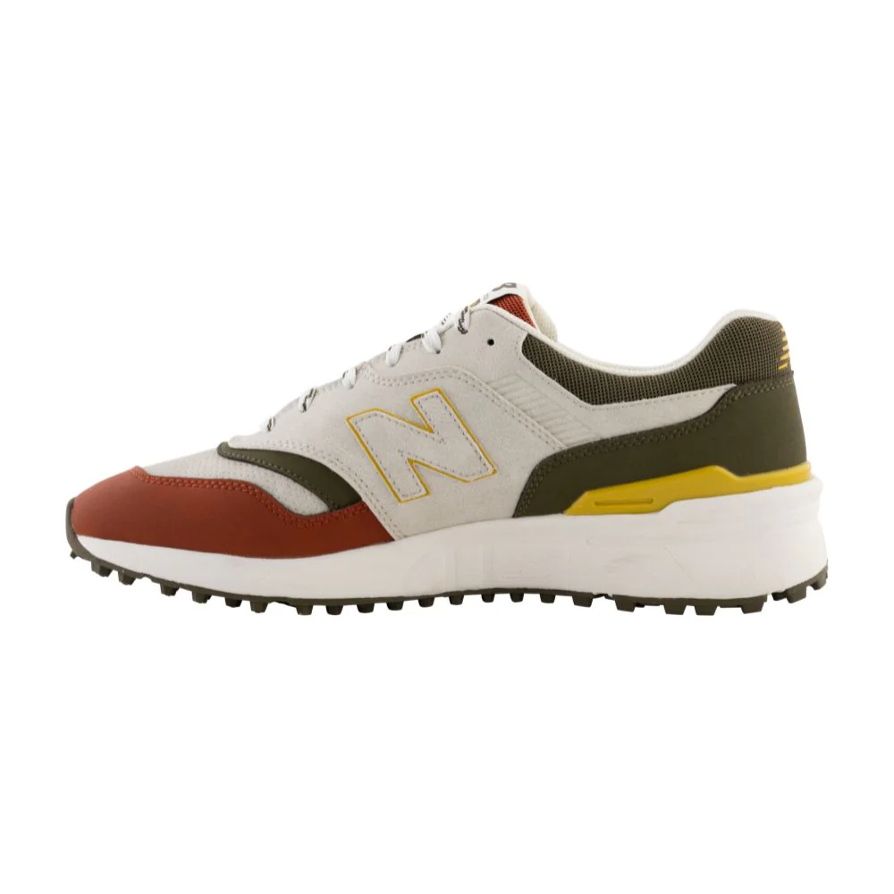 New Balance Men's 997 Spikeless Golf Shoes 2026 - Olive / Taupe - Image 5