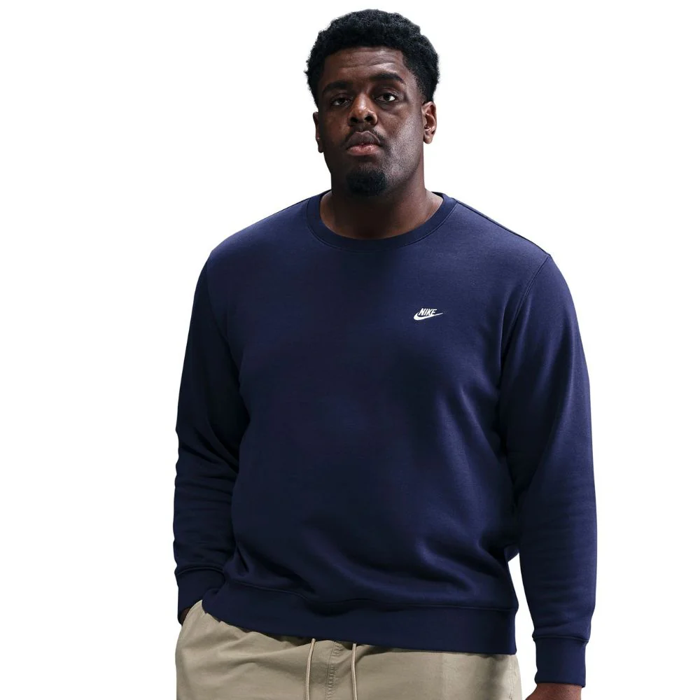 Nike Club Fleece Crew Mens Pullover Golf Top 2025 - FN3886-451