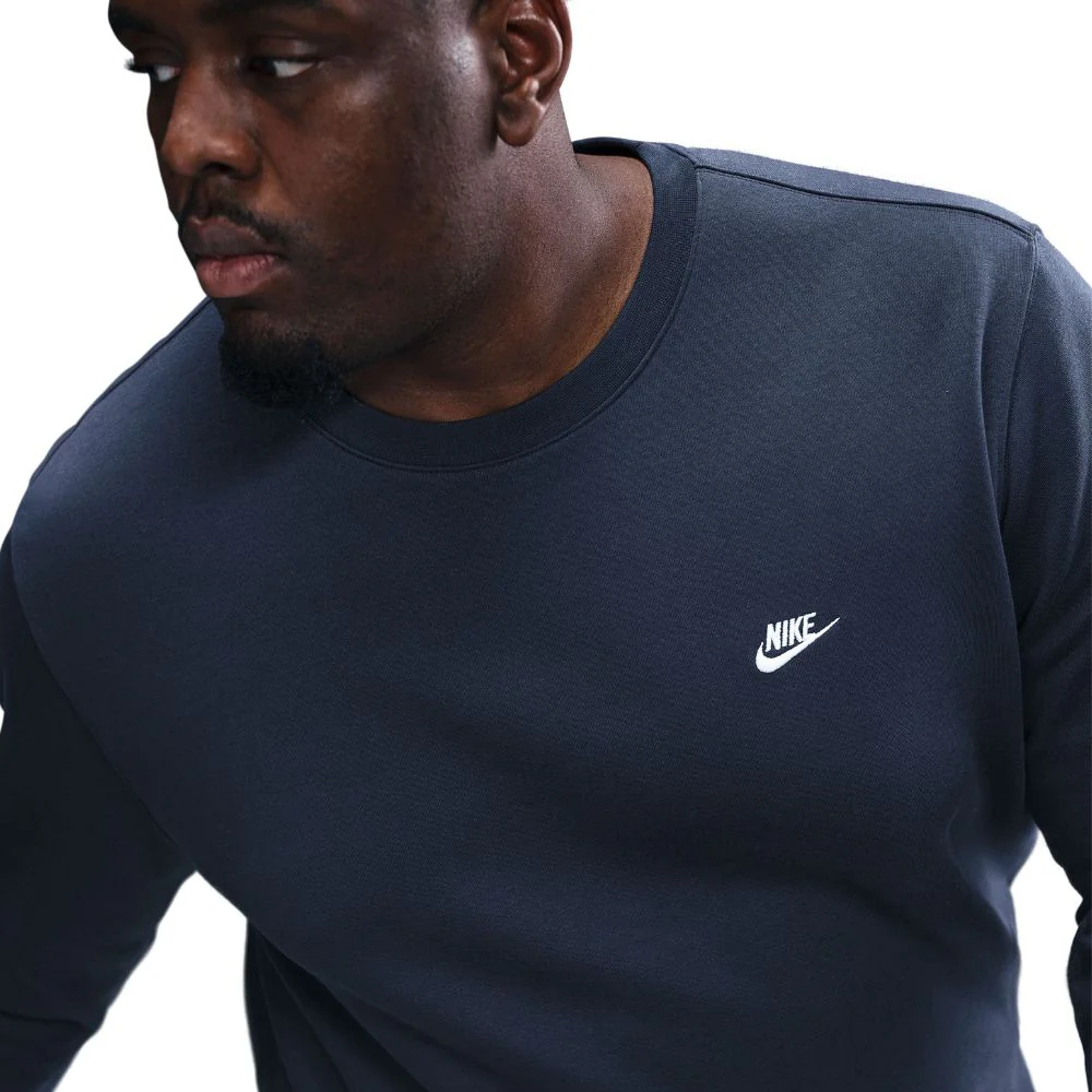 Nike Club Fleece Crew Mens Pullover Golf Top 2025 - FN3886-451 - Image 3