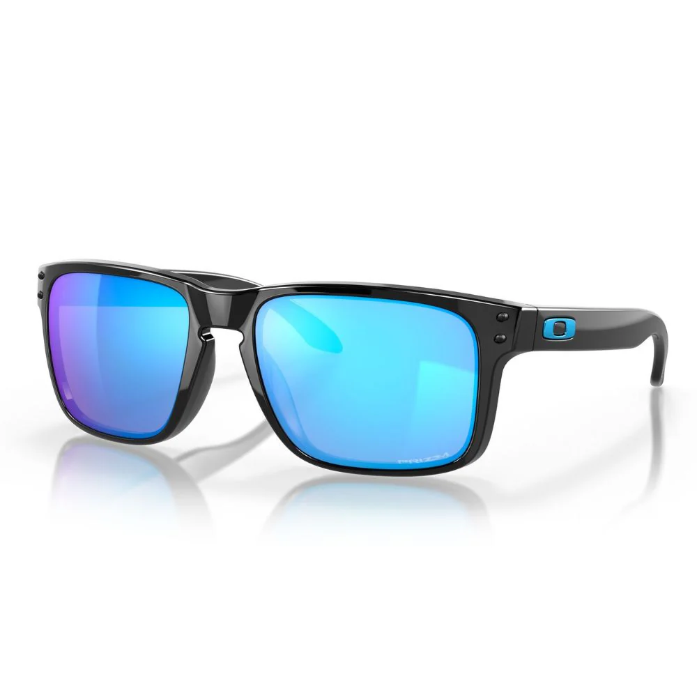 Oakley Holbrook Sunglasses - Polished Black w/ Prizm Sapphire