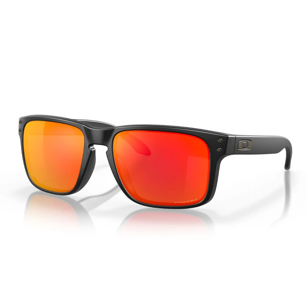 Oakley Holbrook Sunglasses - Matt Black w/ Prizm Ruby