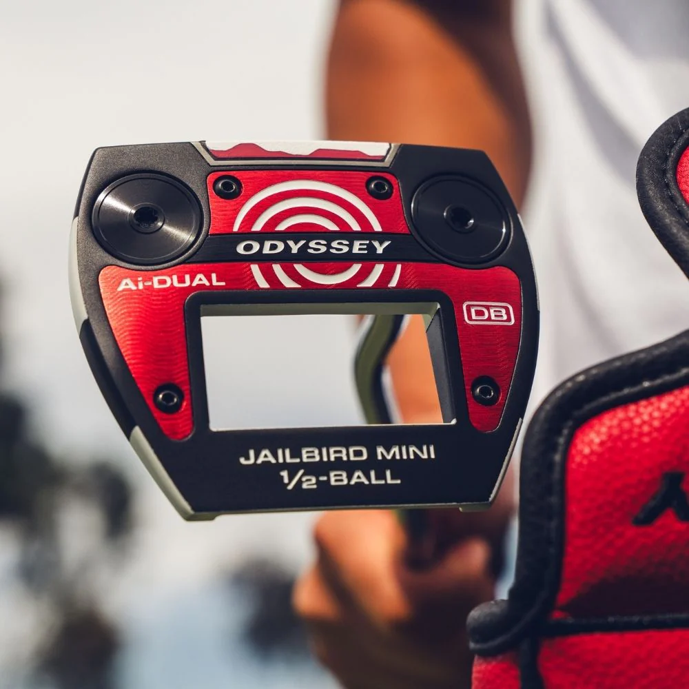 Odyssey Golf Ai-Dual 1/2 Ball Jailbird Mini DB Pistol Grip Putter - Image 9