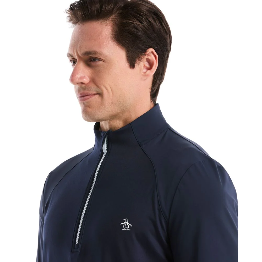 Original Penguin 1/4 Zip Mixed Media Golf Pullover Top 2026 - OGKSG049-417 - Image 4
