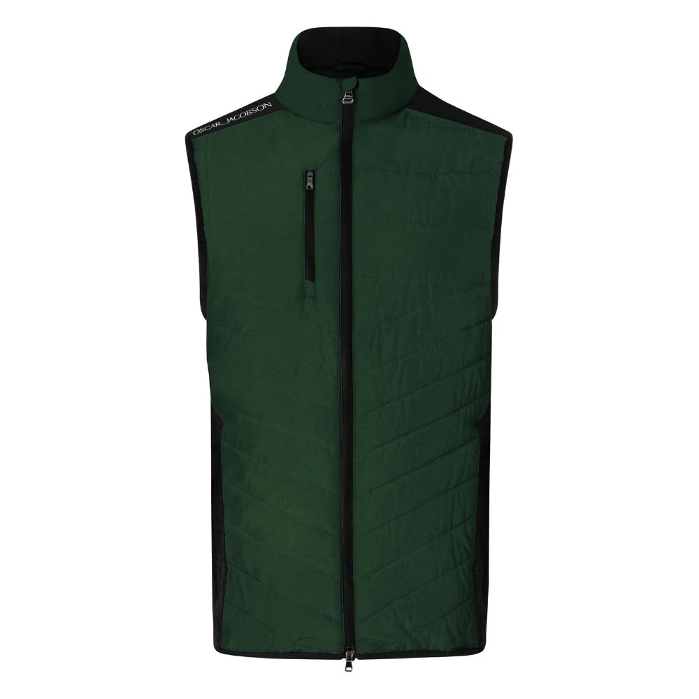 Oscar Jacobson Baynes Mens Thermal Golf Gilet 2025 - Pineneedle
