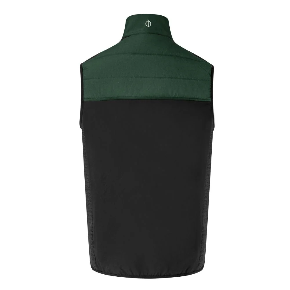 Oscar Jacobson Baynes Mens Thermal Golf Gilet 2025 - Pineneedle - Image 2