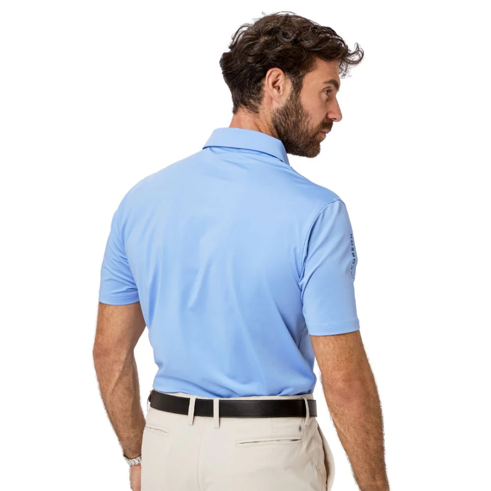 Oscar Jacobson Bullock Tour Men's Golf Polo Shirt 2026 - Dodger Blue - Image 5