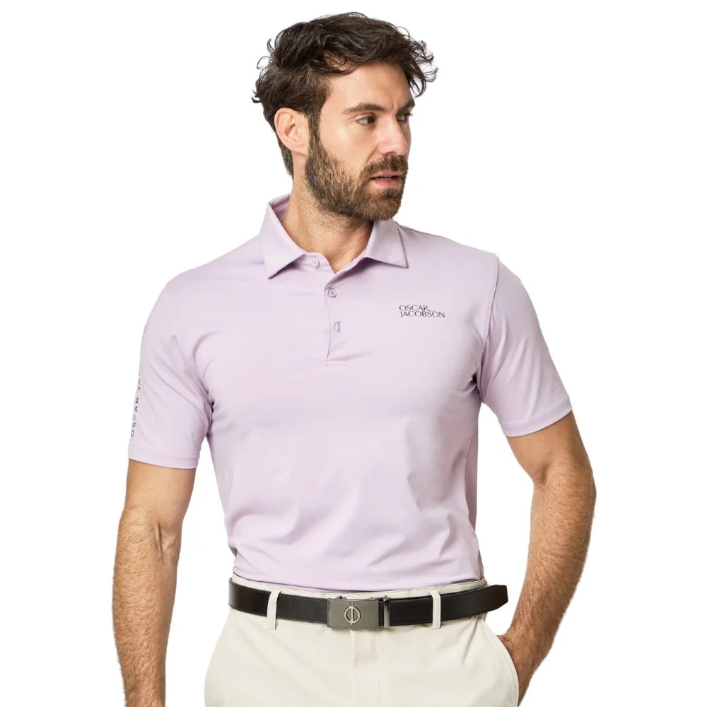 Oscar Jacobson Bullock Tour Men's Golf Polo Shirt 2026 - Lavender - Image 2