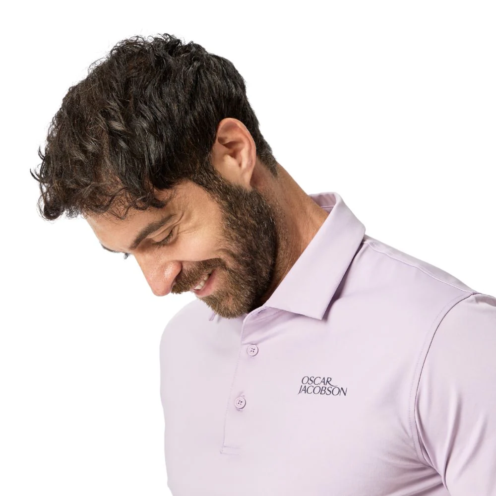 Oscar Jacobson Bullock Tour Men's Golf Polo Shirt 2026 - Lavender - Image 3