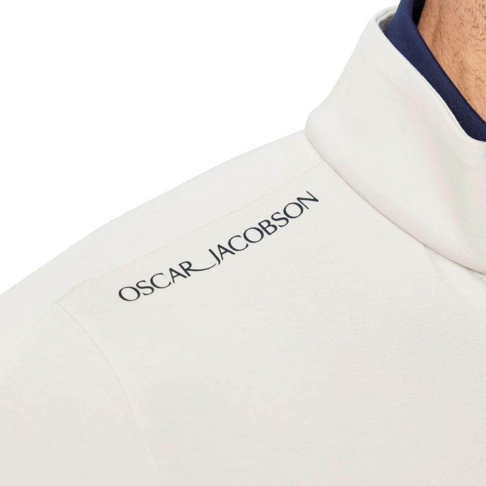 Oscar Jacobson Drew Men's Pullover Golf Top 2026 - Aluminium - Image 3