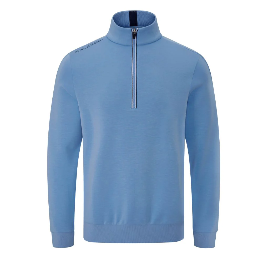 Oscar Jacobson Drew Men's Pullover Golf Top 2026 - Dodger Blue