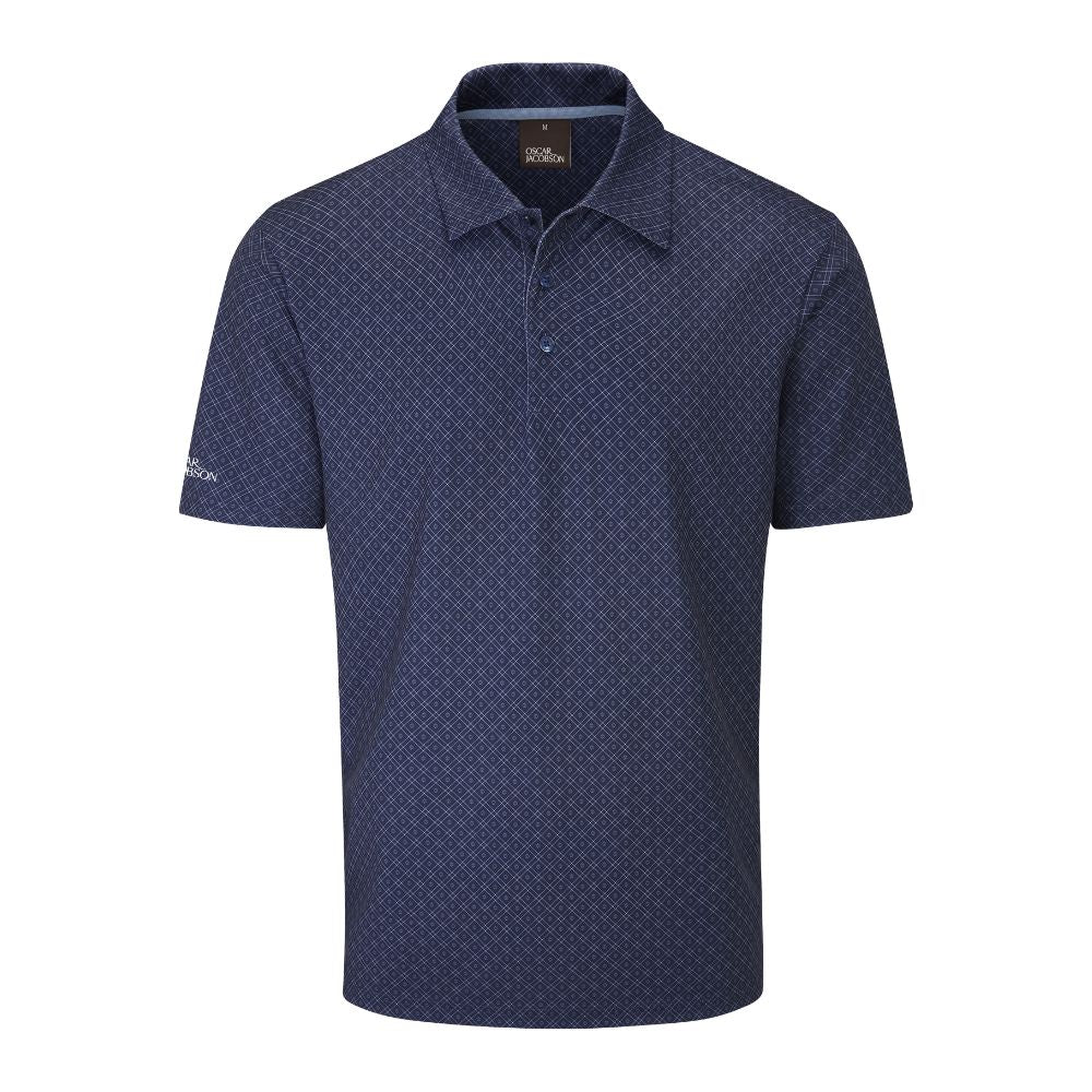 Oscar Jacobson Guildford Mens Golf Polo Shirt 2025 - Navy