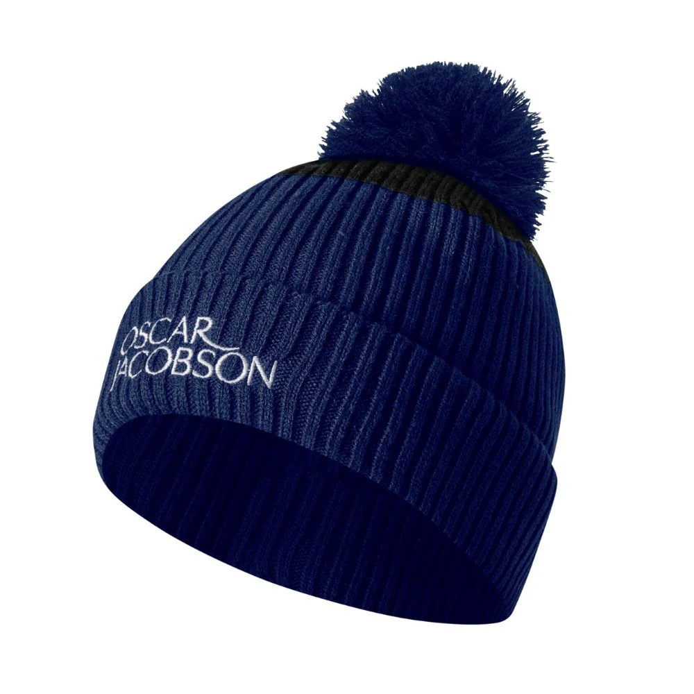 Oscar Jacobson Haven Golf Bobble Hat 2025 - Navy / Black