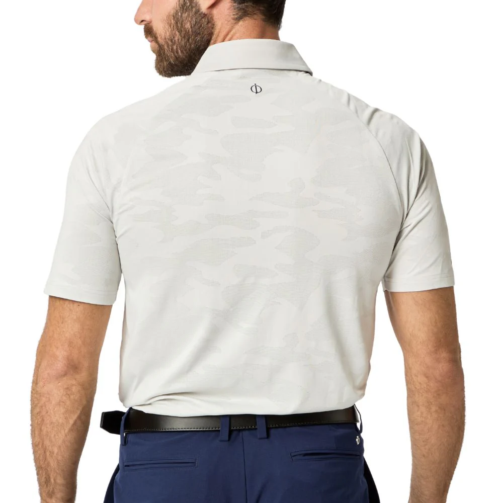 Oscar Jacobson Herald Men's Golf Polo Shirt 2026 - Aluminium - Image 3
