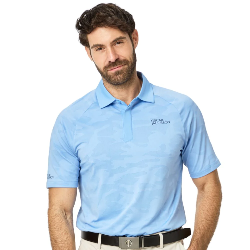 Oscar Jacobson Herald Men's Golf Polo Shirt 2026 - Dodger Blue - Image 2