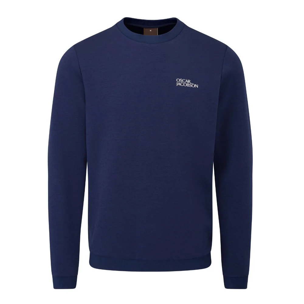 Oscar Jacobson Johnstone Tour Men's Pullover Golf Top - Navy