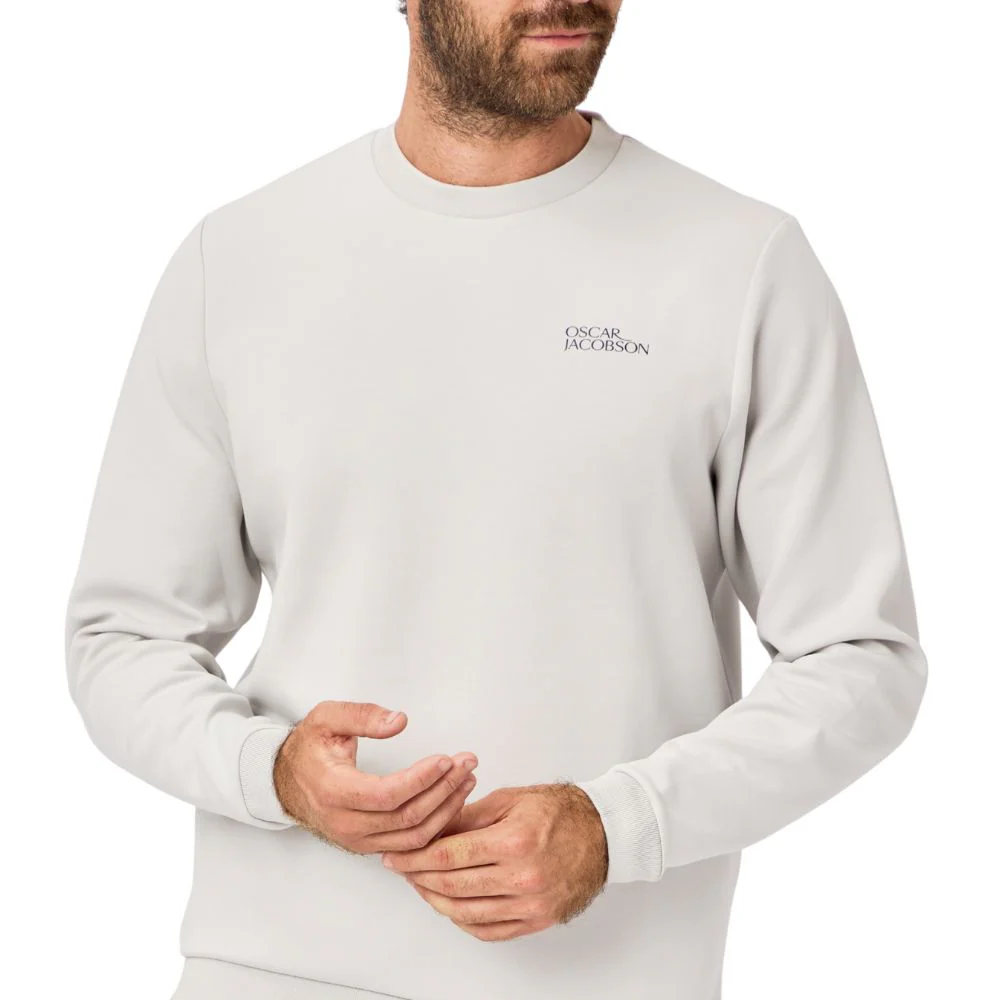 Oscar Jacobson Johnstone Tour Men's Pullover Golf Top 2026 - Aluminium - Image 3