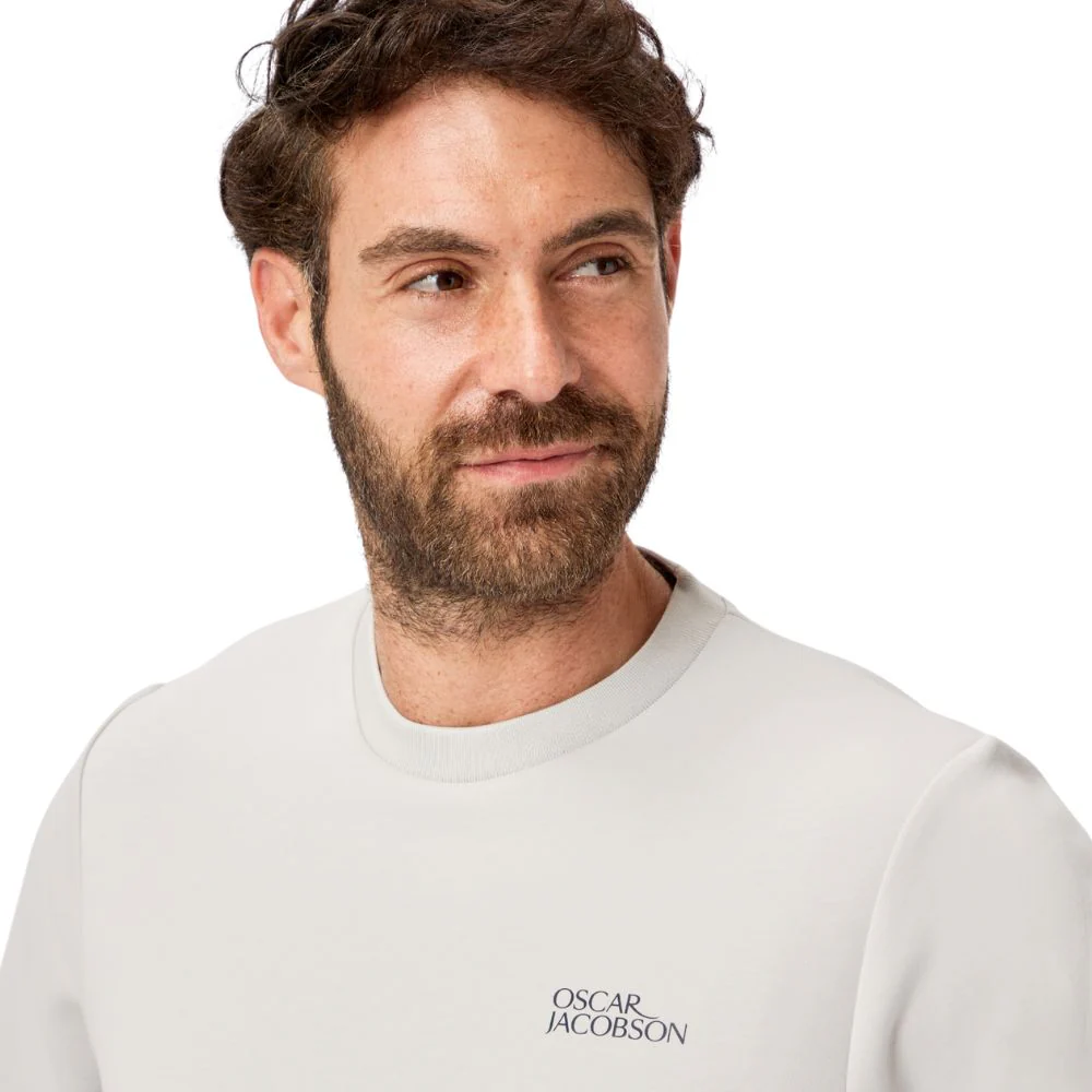 Oscar Jacobson Johnstone Tour Men's Pullover Golf Top 2026 - Aluminium - Image 4