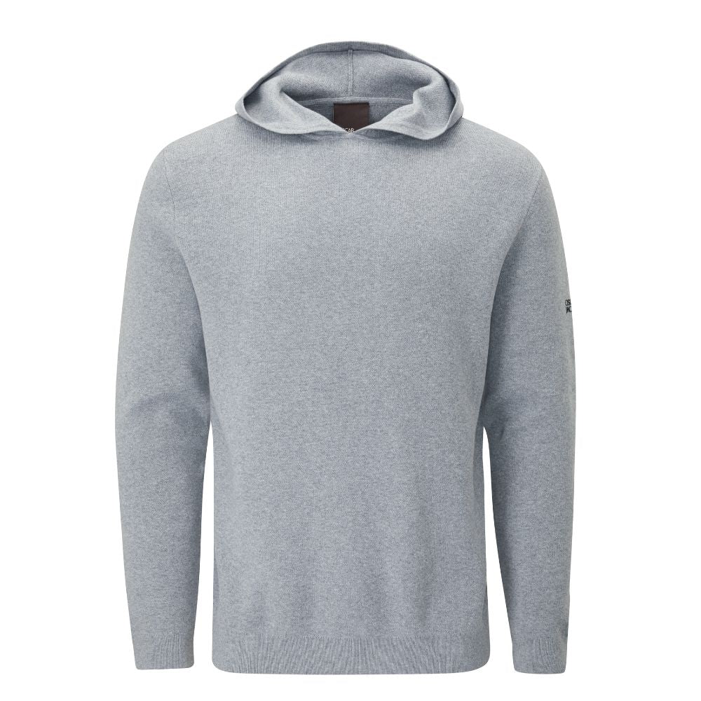 Oscar Jacobson Kennedy Men's Pullover Golf Hoodie - Pewter Marl
