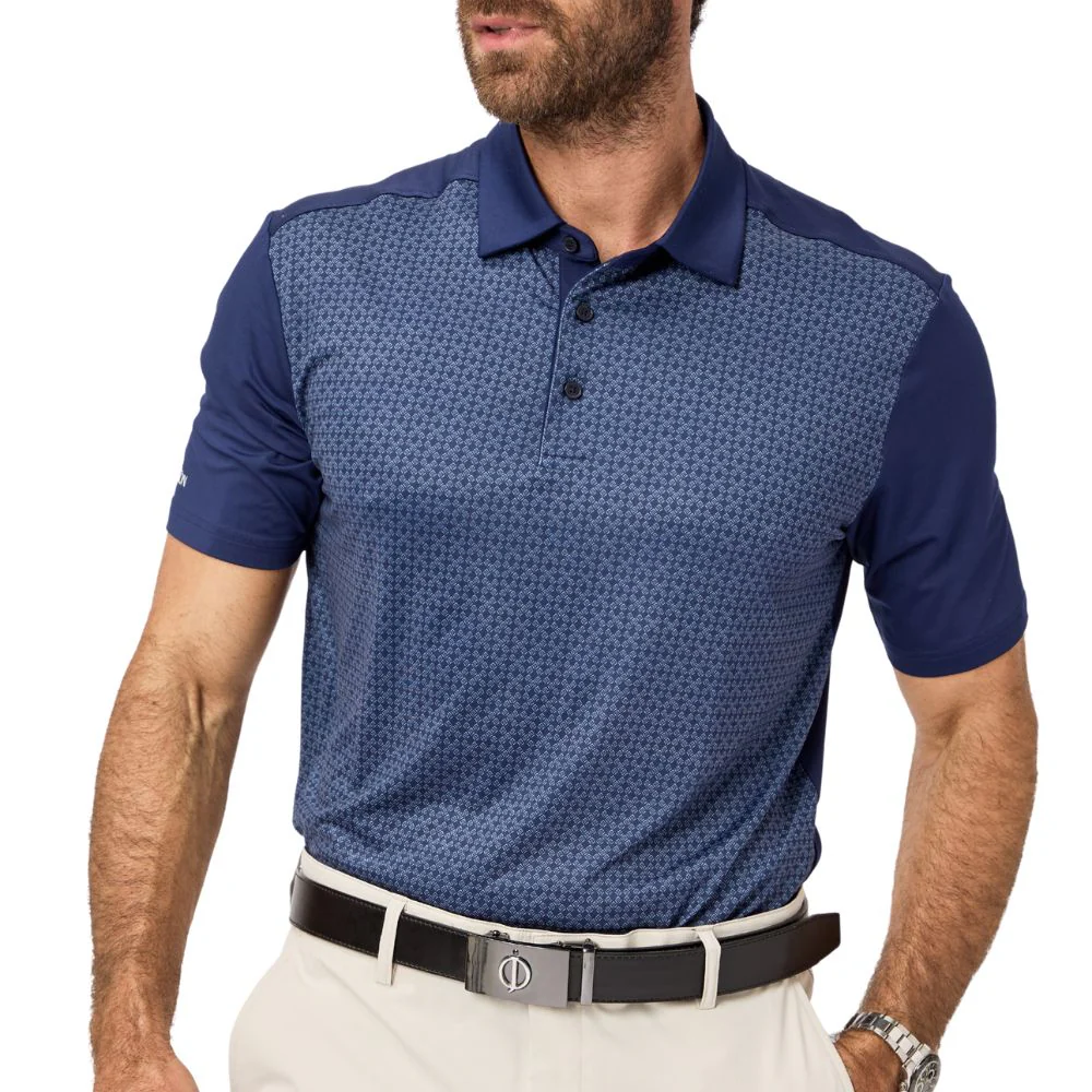 Oscar Jacobson Kenson Men's Golf Polo Shirt 2026 - Navy - Image 2
