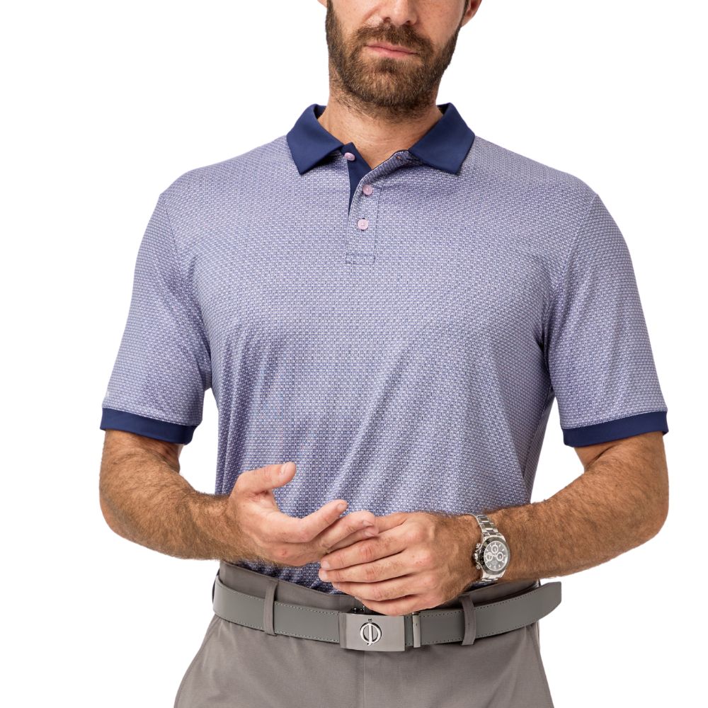 Oscar Jacobson Regent Men's Golf Polo Shirt 2026 - Navy - Image 2