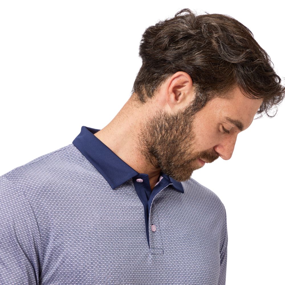 Oscar Jacobson Regent Men's Golf Polo Shirt 2026 - Navy - Image 3