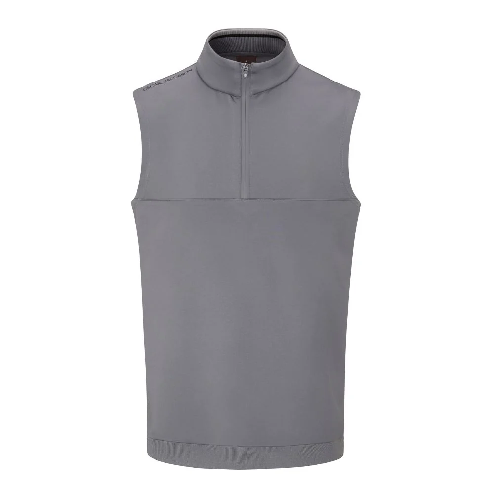 Oscar Jacobson Westland Sleeveless Mens Pullover Golf Top 2025 - Pewter