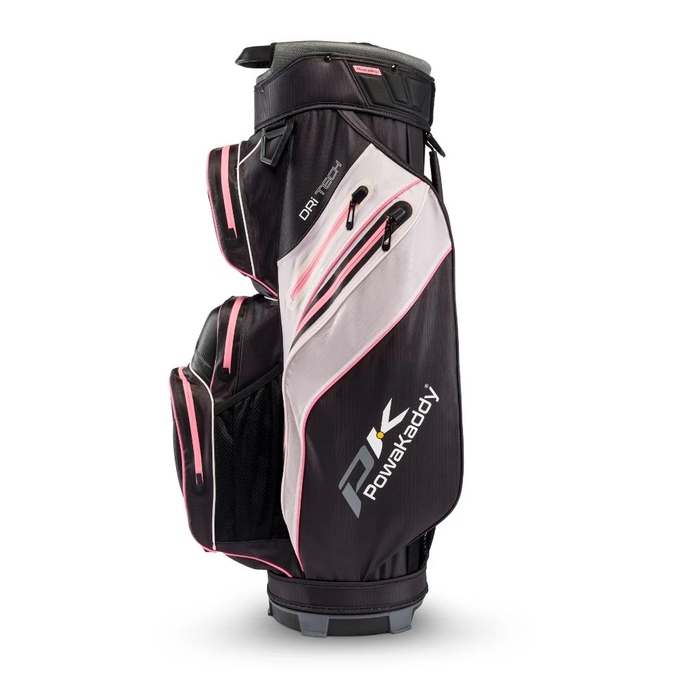 PowaKaddy Dri Tech Golf Cart Bag - Black / Pink - Image 4