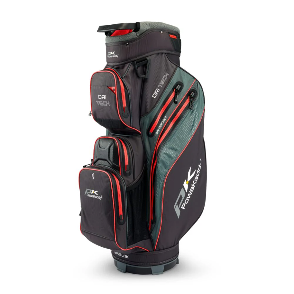 PowaKaddy Dri Tech Golf Cart Bag - Black / Red