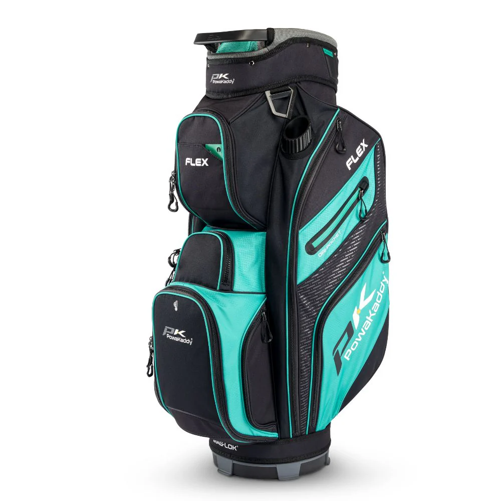 Powakaddy Flex Golf Cart Bag - Grey / Teal