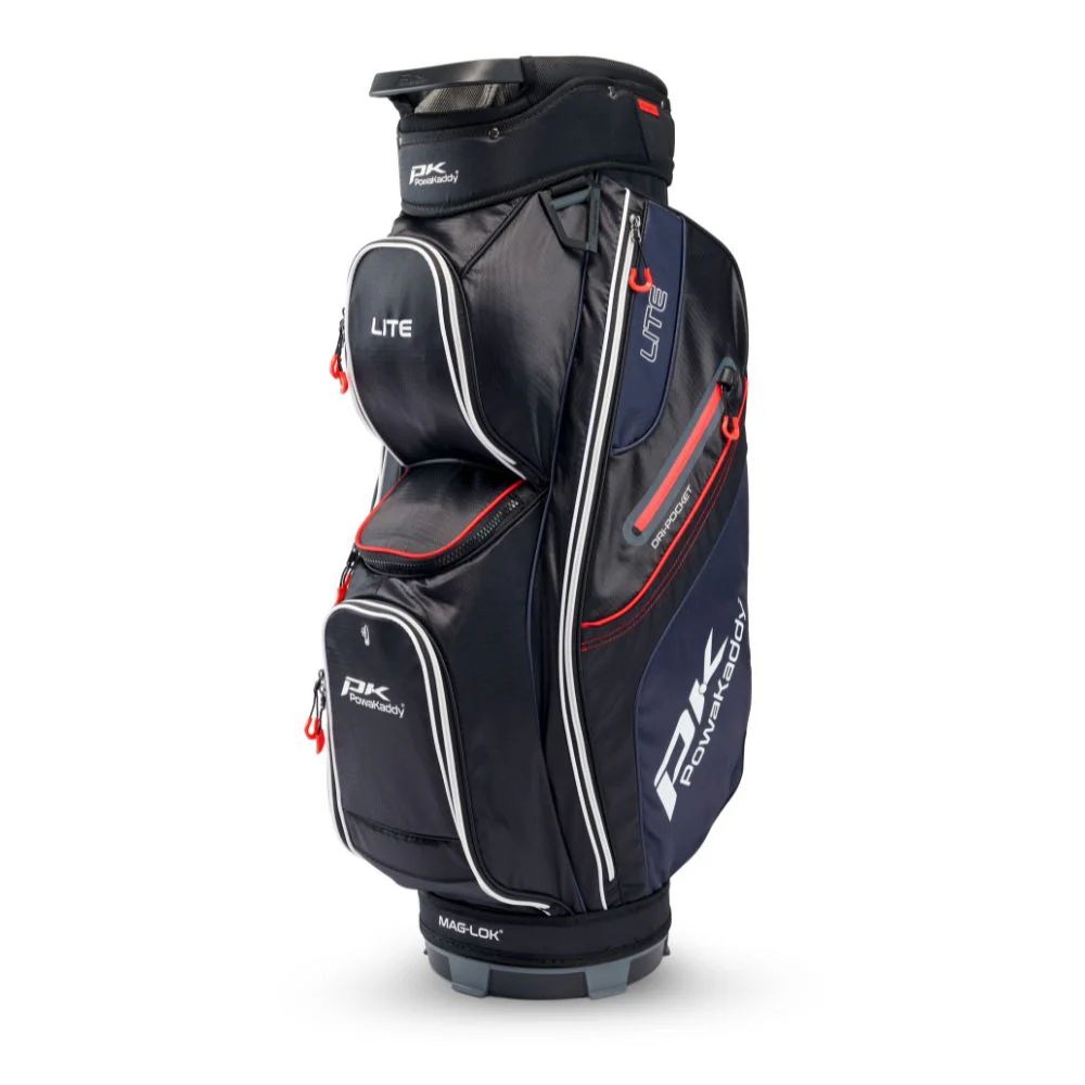 PowaKaddy Lite Golf Cart Bag - Black / White / Red