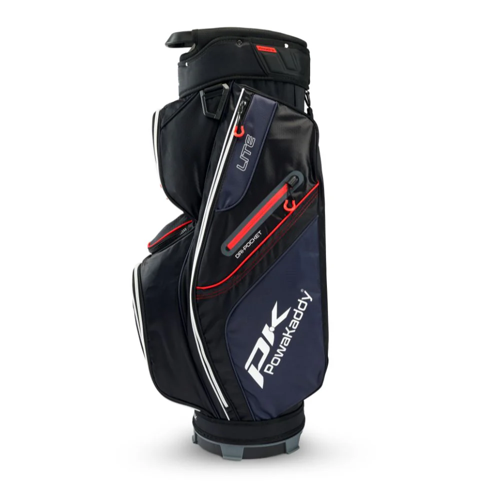 PowaKaddy Lite Golf Cart Bag - Black / White / Red - Image 2
