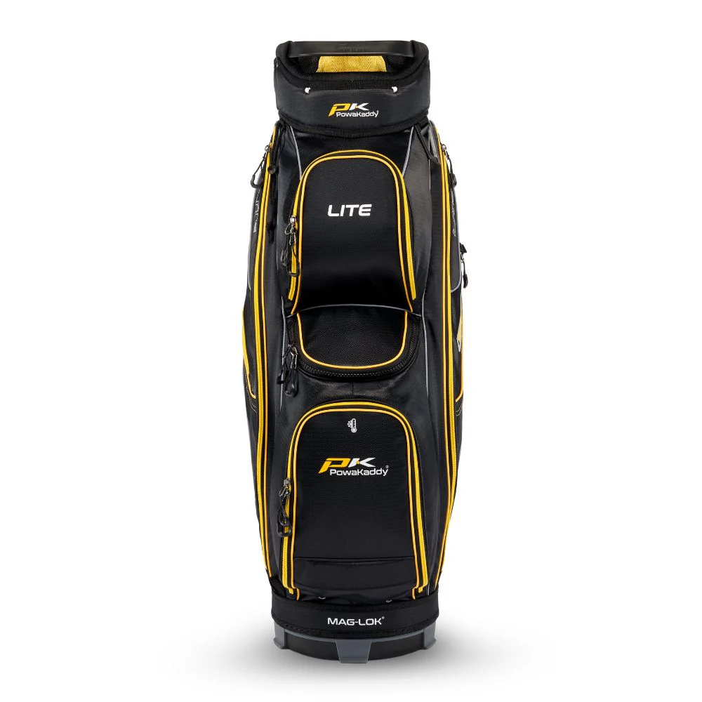PowaKaddy Lite Golf Cart Bag - Black / Yellow - Image 3