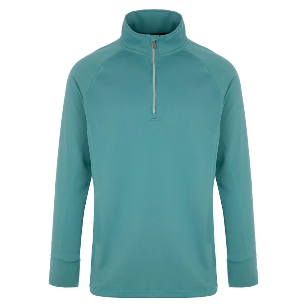 ProQuip Pro-Tech Comfort Stretch 1/4 Zip Midlayer Pullover Top - Porcelain Green