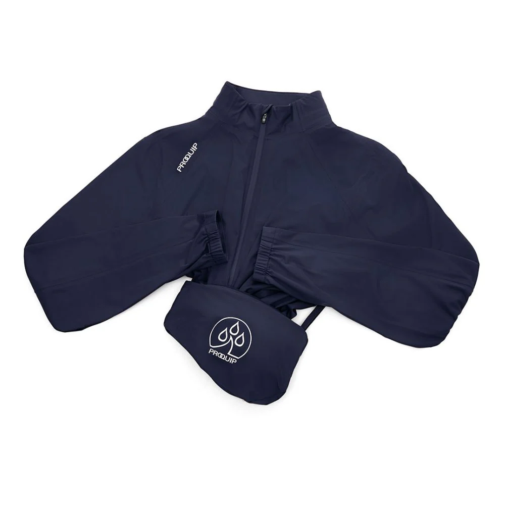 ProQuip Propac Lite Packable Waterproof Golf Jacket - Navy - Image 3