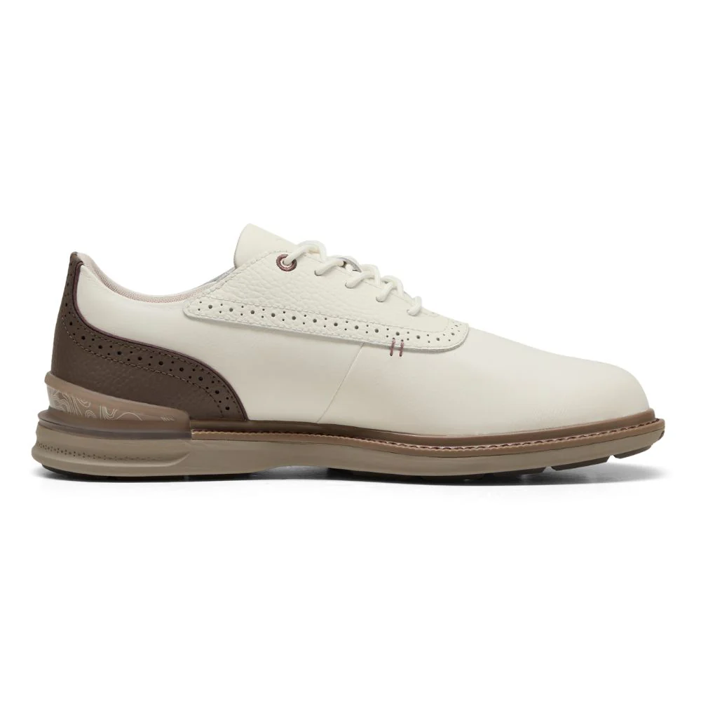PUMA Avant 2.0 Spikeless Golf Shoes 2026 - Warm White / Mouse Grey / Totally Taupe - Image 2