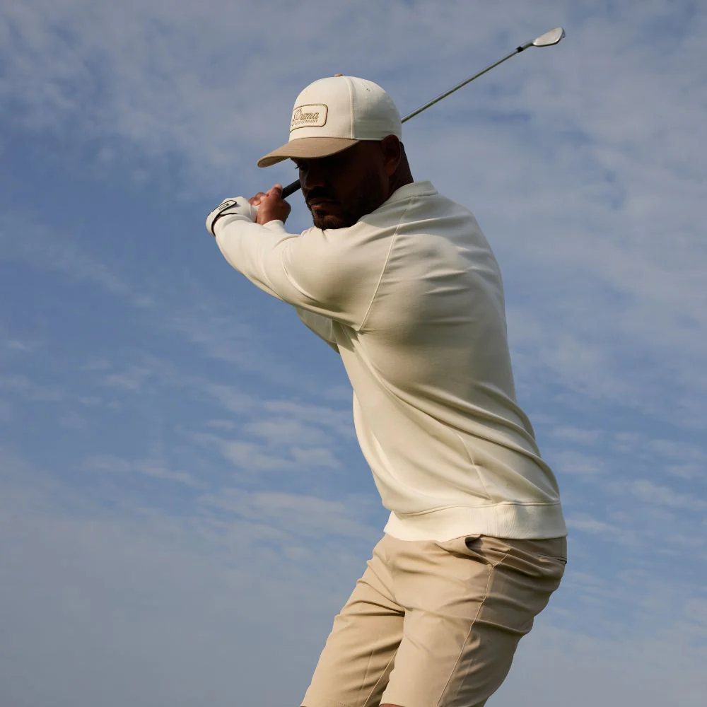 PUMA Cloudspun Fleece Golf Crewneck 2026 - Warm White - Image 3