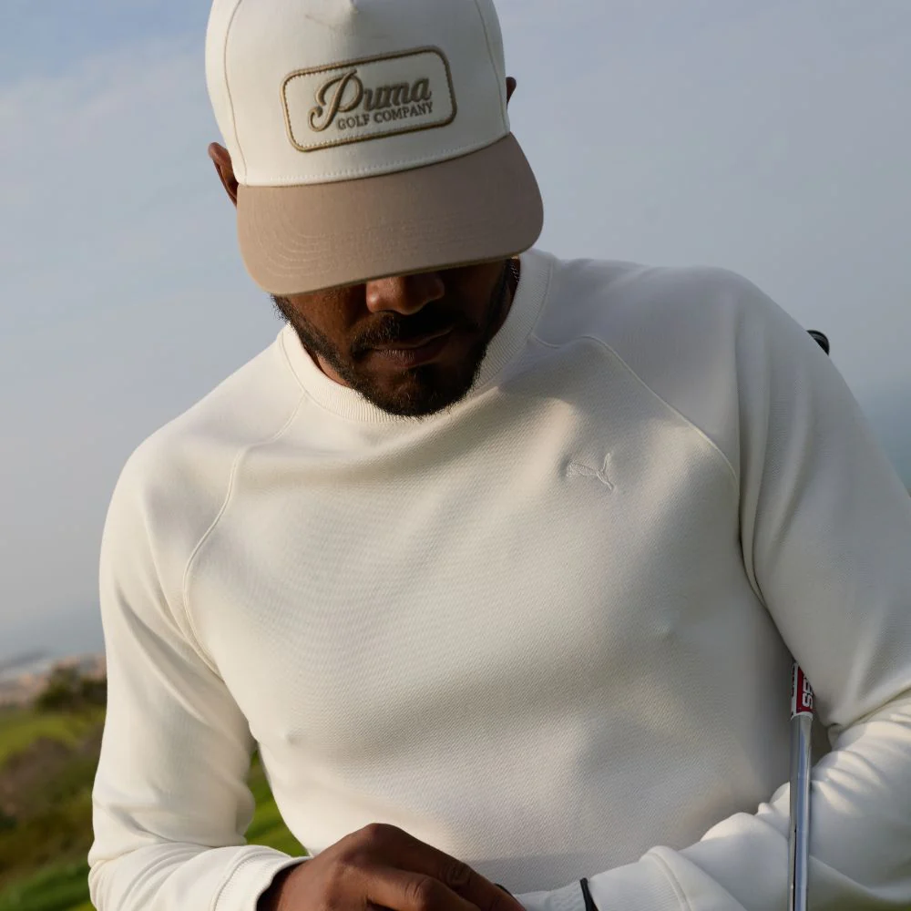 PUMA Cloudspun Fleece Golf Crewneck 2026 - Warm White - Image 5