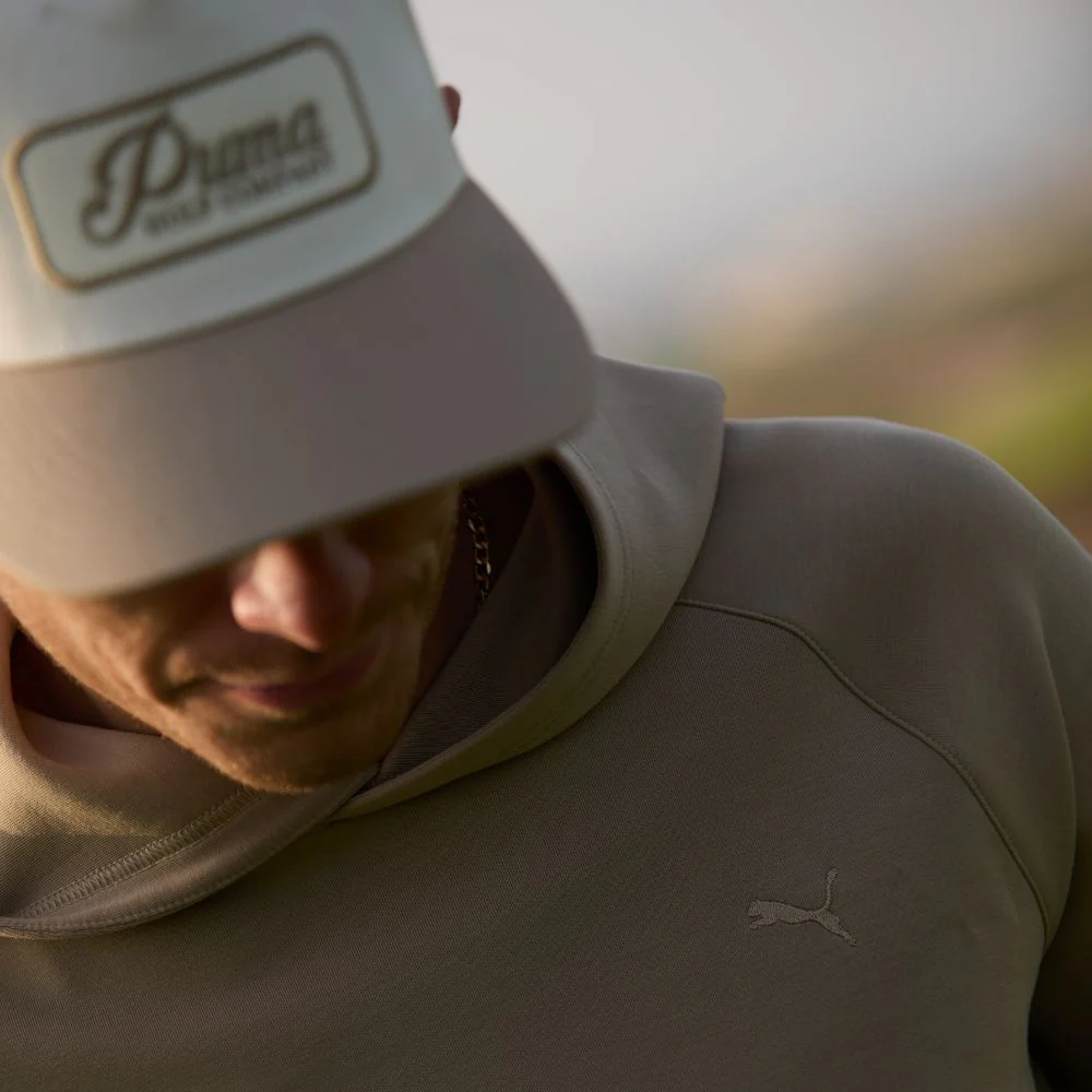 PUMA Cloudspun Fleece Golf Hoodie 2026 - Ice Coffee - Image 3