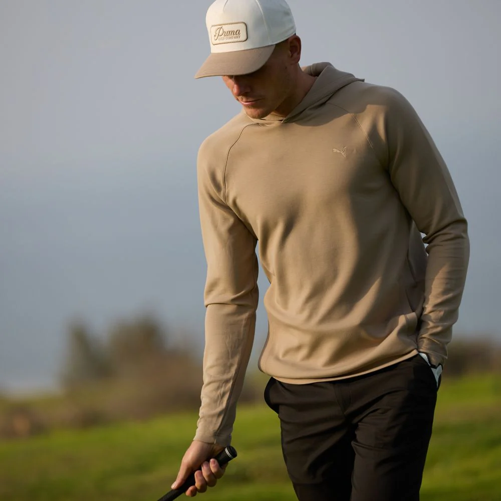PUMA Cloudspun Fleece Golf Hoodie 2026 - Ice Coffee - Image 5