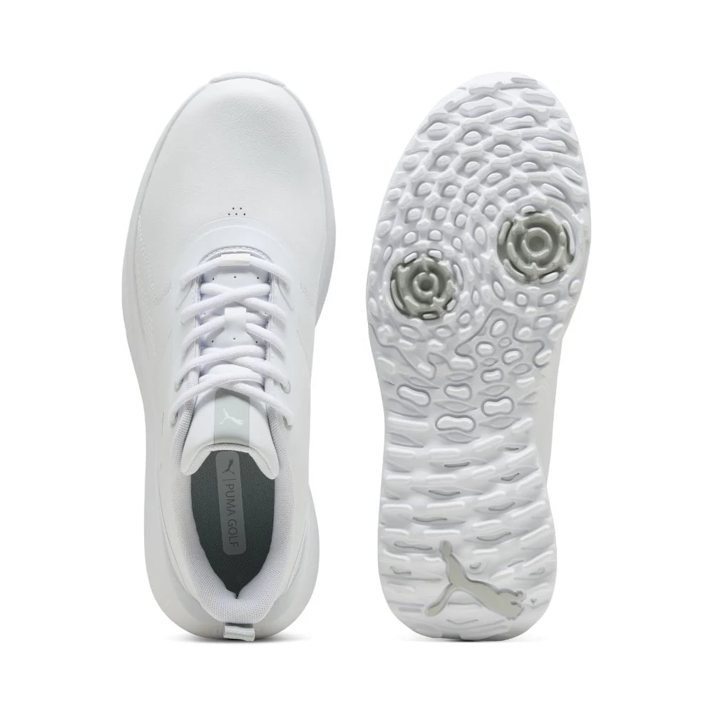 PUMA Fusion Grip 6 Evo Spikeless Golf Shoes 2026  - White / Ash Grey - Image 3