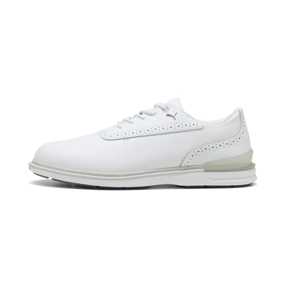 PUMA Avant 2.0 Spikeless Golf Shoes 2026 - White / Ash Grey / Slate Sky
