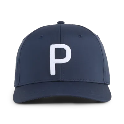 PUMA Heritage P Tech Golf Cap 2026 - Deep Navy / White Glow