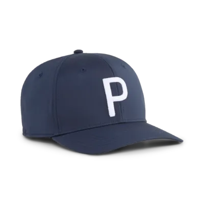 PUMA Heritage P Tech Golf Cap 2026 - Deep Navy / White Glow - Image 3