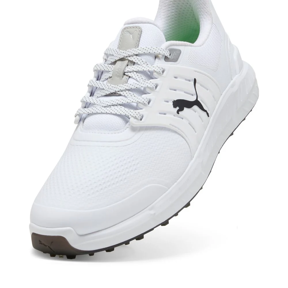 PUMA IGNITE Elevate 2 Tour Spiked Golf Shoes 2026 - White / Black - Image 2