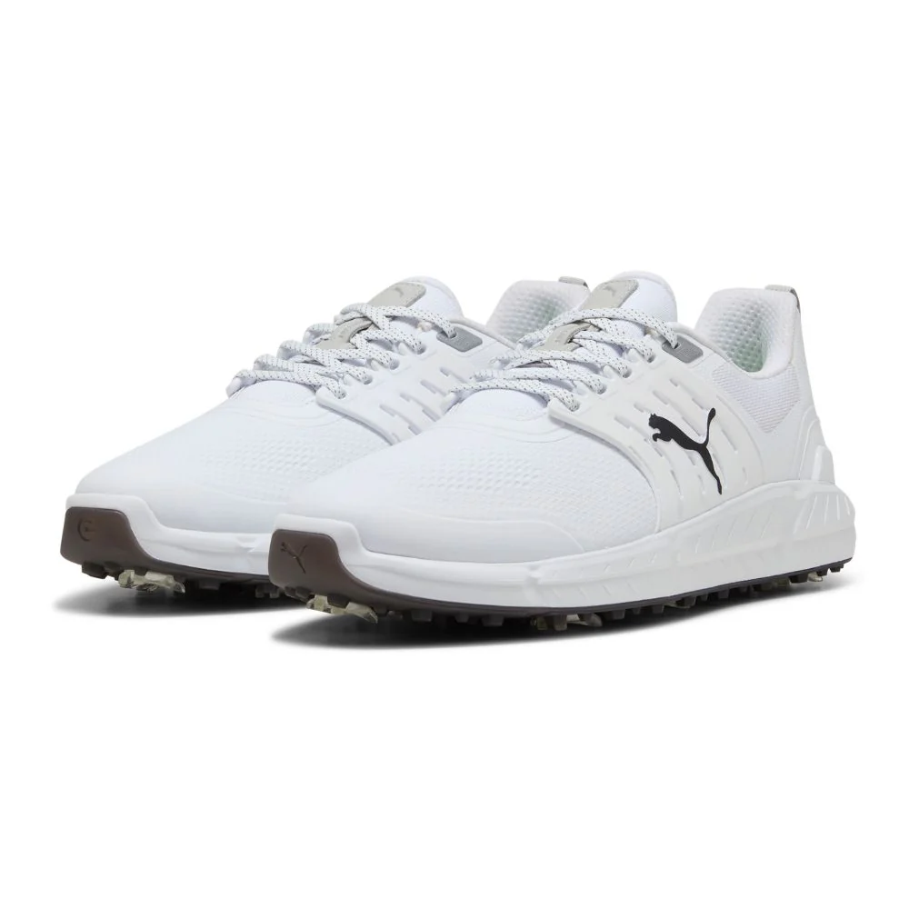 PUMA IGNITE Elevate 2 Tour Spiked Golf Shoes 2026 - White / Black - Image 4