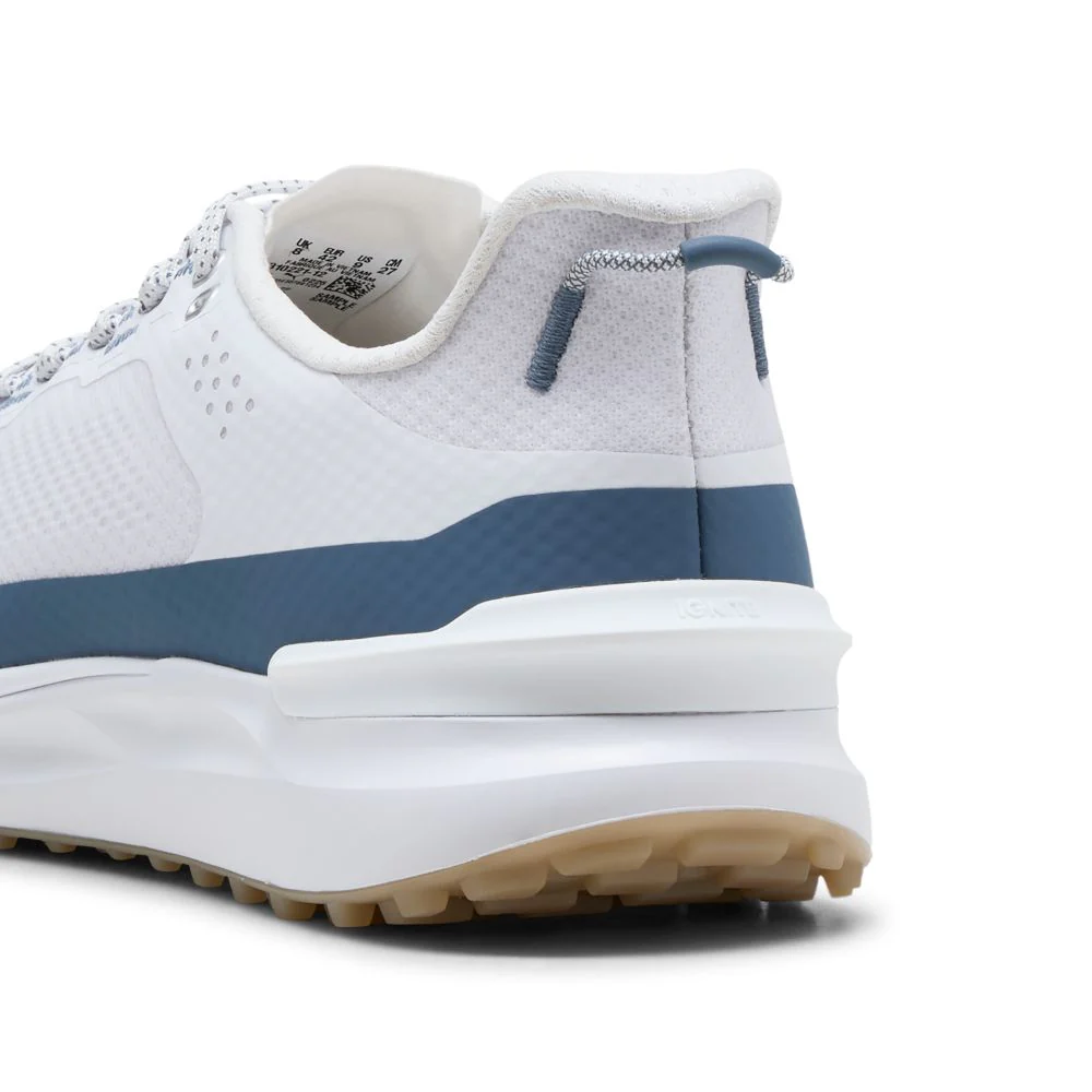 PUMA IGNITE Elevate X Spikeless Golf Shoes 2026 - White / Dark Indigo - Image 6